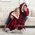 Lazy pullover pajamas, heattech clothing, cashmere tv blanket, hugging hoodie, cold-proof heattech nightgown, home clothes