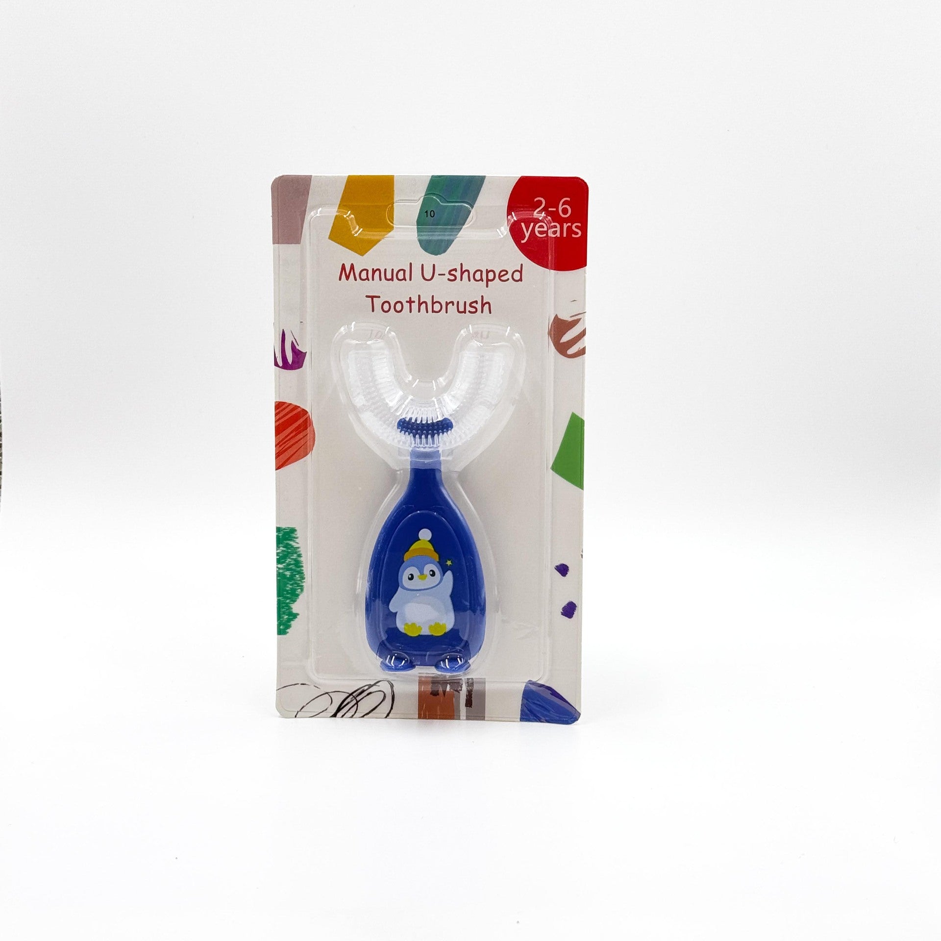 English card children's u-shaped teeth baby mouth brush silicone soft bristle toothbrush oral cleaning children's toothbrush