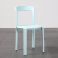 Nordic plastic chair - thickened, stackable dining chair for restaurants, cafes, indoor/outdoor use - dopamine backrest dining chair