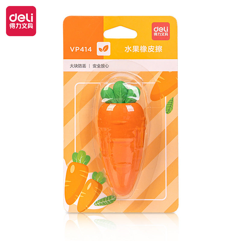 Deli 71050 Color Eraser Student Fresh Fruit Children's Creative Correction Large Eraser