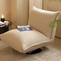 Italian normcoreruffles casual chair fabric bedroom swivel chair accessible luxury modern living room balcony single sofa chair