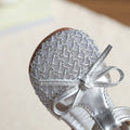 Girls' sandals: new summer collection - woven, hollow-out design, soft sole, first walker shoes, stylish korean princess sandals