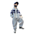 Boys' spring/autumn outfit  new collection: trendy two-piece hoodie set for older kids - street style long sleeve tracksuit