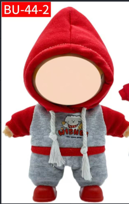 Only clothes best selling labubu baby clothes collection 17cm doll creative outfit suit vinyl doll clothes accessories