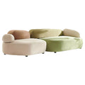 Italian pebble fabric special-shaped designer popular creative cream style curved module club hotel sofa