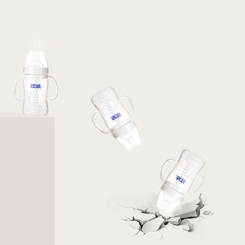 Baohui manufacturer pp medium mouth wide mouth baby bottle 220ml 300ml penguin baby bottle bsci certified export export oem