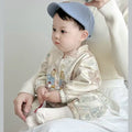 Autumn baby new chinoiserie one-piece newborn baby clothes spring autum outing full moon 100 days one year old haya trendy