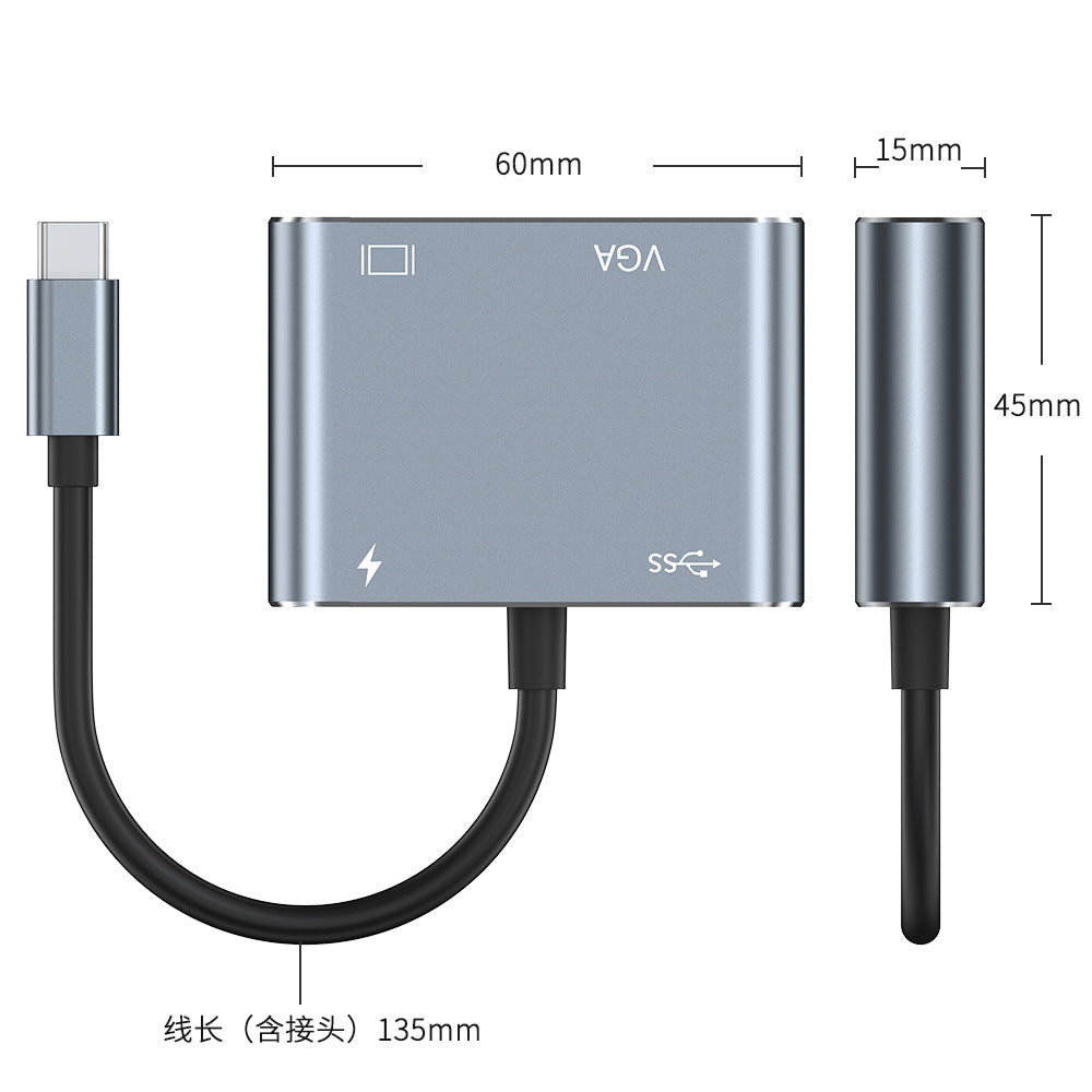 hot-selling docking station manufacturer in stock 10 pieces starting from free shipping laptop converter four-in-one docking station