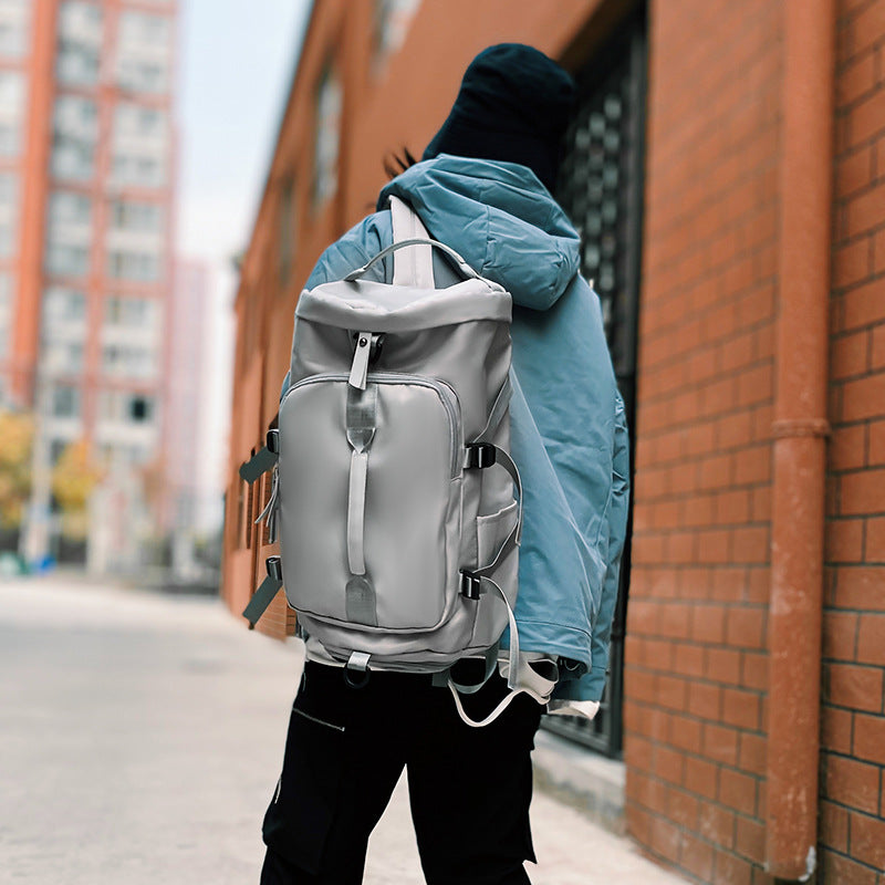 Short trip bag Large capacity sports messenger backpack Dry and wet separation fitness bag Stylish and lightweight portable duffel bag