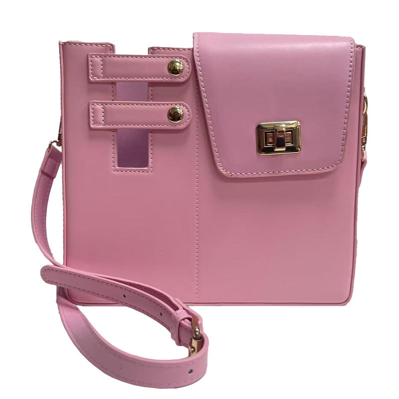 Customized foldable version water cup bag women's fashion portable large capacity shoulder messenger bag multi-functional square bag