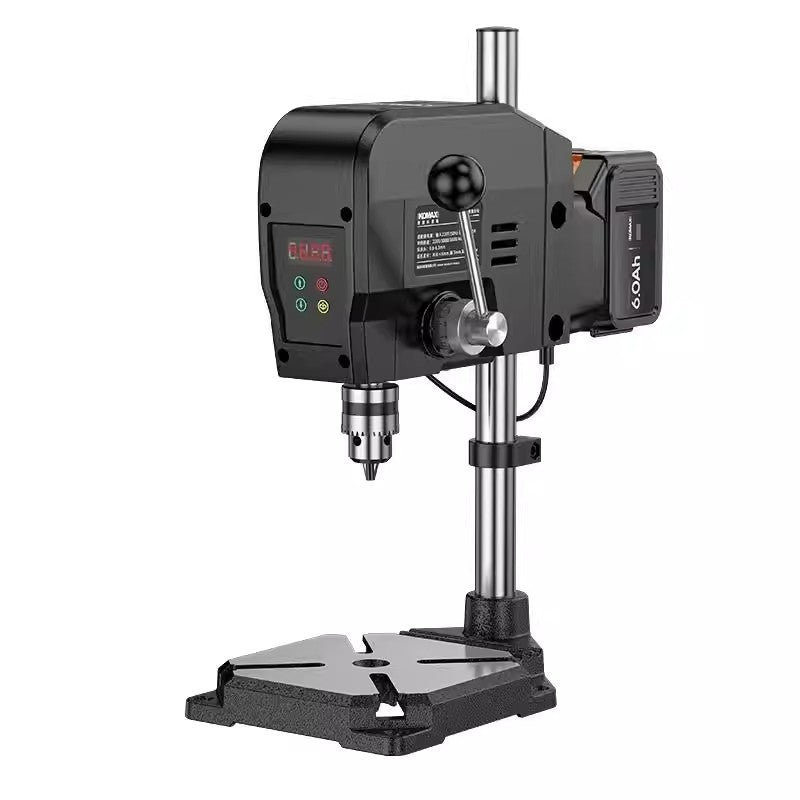 Plug-in and cordless drill press - universal metal & woodworking drill, ideal for hardware processing