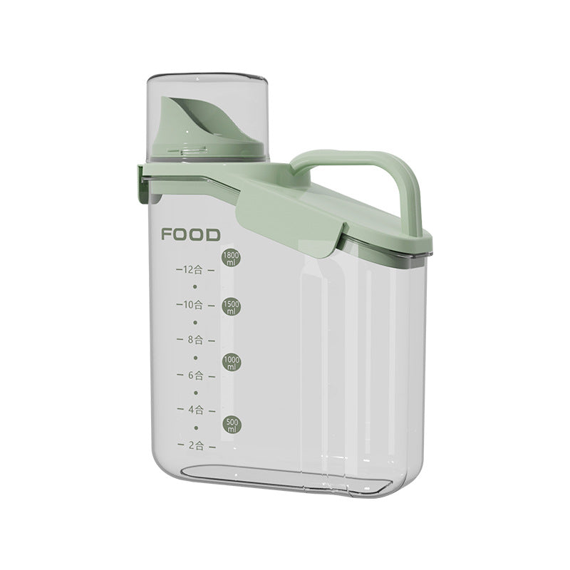 Sealed tank, grain tank, kitchen storage box, transparent pet cat food, rice bucket, snacks, tea, storage tank, moisture-proof
