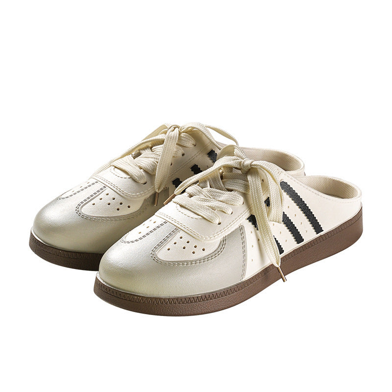 2025 spring/summer new collection: closed-toe loafers - stylish, minimalist, slip-on, korean-style flat rope-tie half shoes
