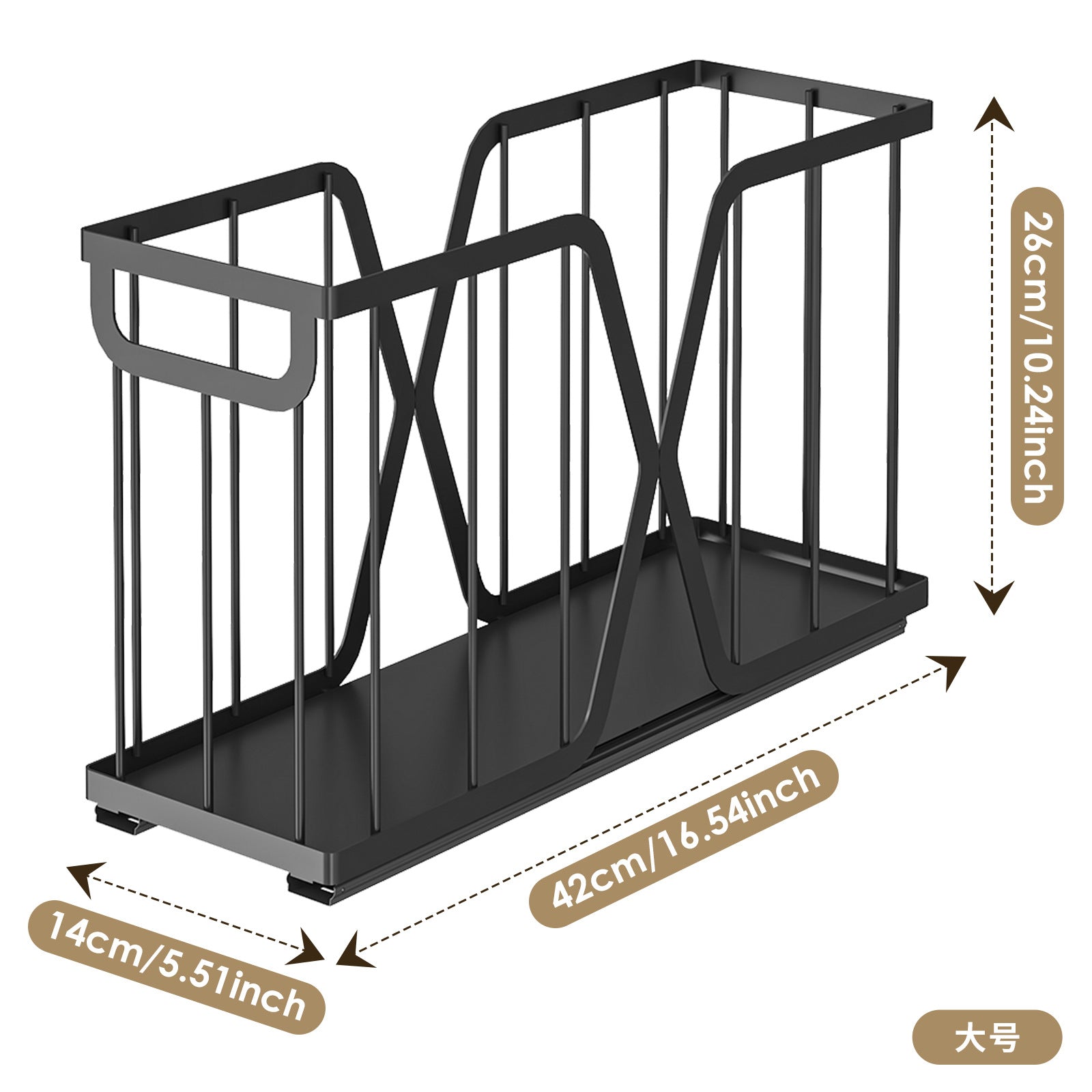 Household Kitchen Pot Storage Box Cabinet Pull Basket Seasoning Storage Drawer Organize Basket Pull Down Sink Shelf