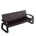 Office sofa and coffee table set - modern minimalist reception sofa for business meetings - 3-seater office sofa