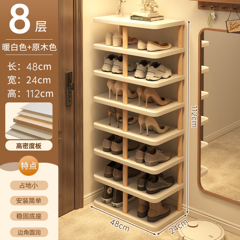 Shoe rack home door multi-layer strong and good-looking small narrow rack rental simple indoor shoe storage rack storage shoe cabinet