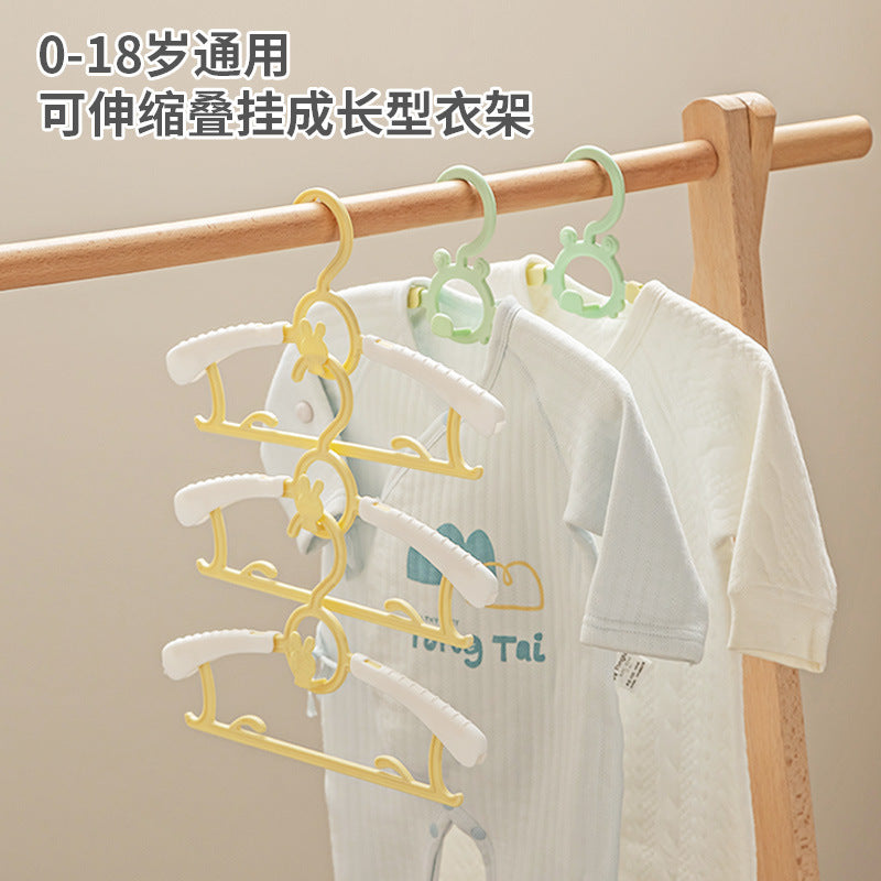Direct from the factory: customizable children's clothes hangers, multi-functional, extendable, non-slip, for baby and toddler clothes