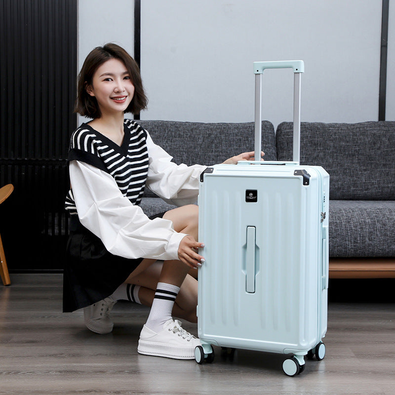 Large capacity thickened suitcase women's 28-inch universal wheel trolley suitcase 26 password leather case men's durable