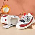 Toddler shoes for baby boys 0-1-3 years old, autumn/winter infant and toddler shoes for baby girls, soft sole non-slip, fleece-lined, extra thick cotton shoes