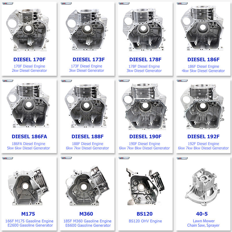 Bosen Machinery 168F box 2kw gasoline generator power spare parts 6.5hp box cylinder head wholesale