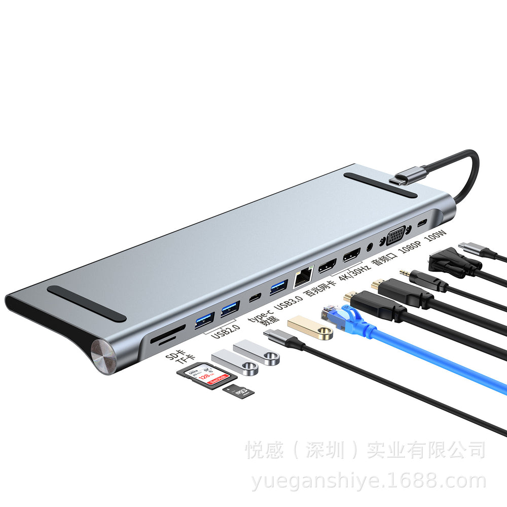 multi-interface docking station type c hub3.0usb expander gigabit notebook converter docking station