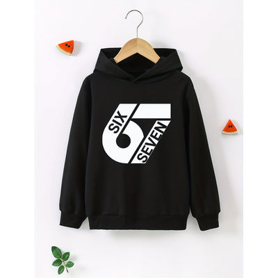Boys and girls 3d printed hooded sweatshirt