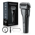 Reciprocating floating head electric shaver - usb quick charge, digital display, full body washable, men's razor - cross-border e-commerce