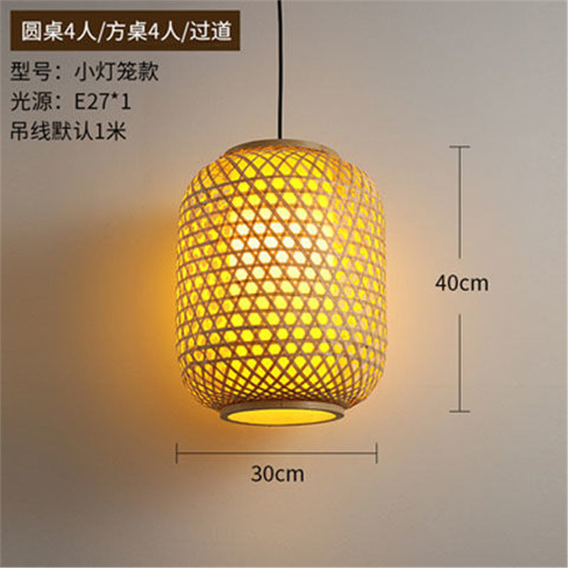 Lantern Bamboo Art Chandelier Bar Bed and Breakfast Tea Room Hot Pot Restaurant Hotel Simple Japanese Restaurant Bamboo Catering Shop Lighting