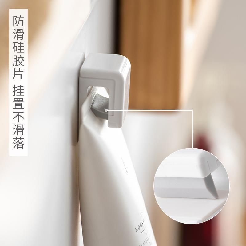 Simple toothbrush holder No punching installation Wall hanging bathroom Toothbrush storage Toothpaste facial cleanser Toothbrush hanger with cover