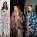 women's fashion printed cardigan robe set with headscarf - loose fit