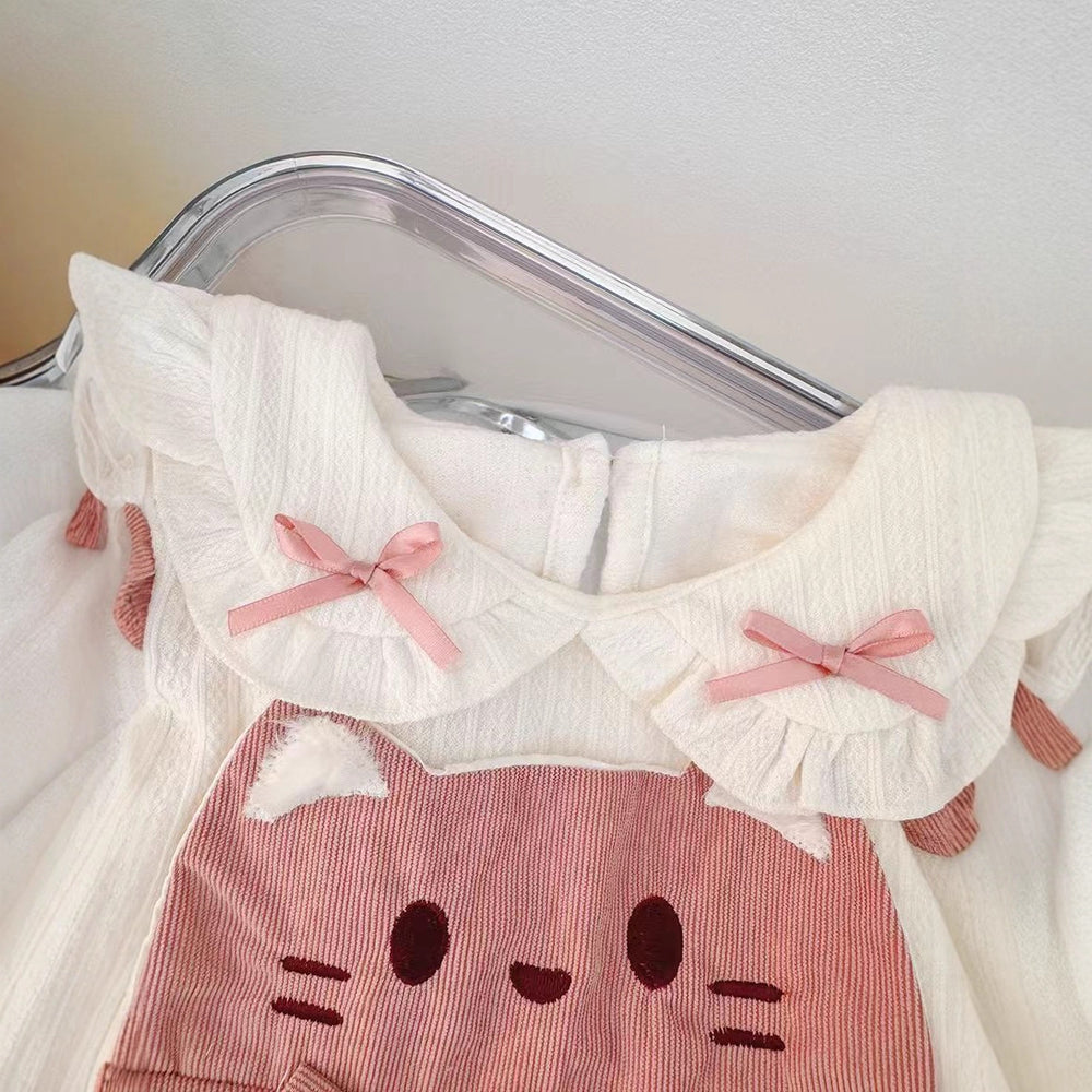 Girls' cartoon dress - new autumn  collection - spring/autumn princess style - baby overalls - stylish & trendy for kids
