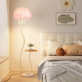 Luxury large living room tv cabinet home art decoration floor lamp crystal feather floor lamp