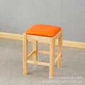 Solid wood stool table and chair combination commercial low stool catering restaurant long table snack square table small stool small bench