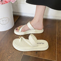 Women's thong sandals for summer, 2024 new trendy thick-soled french style, perfect with skirts, casual flip-flops, beach sandals