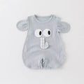 New summer cartoon sleeveless romper jumpsuit - lightweight, cute cartoon crawling suit for baby boys and girls