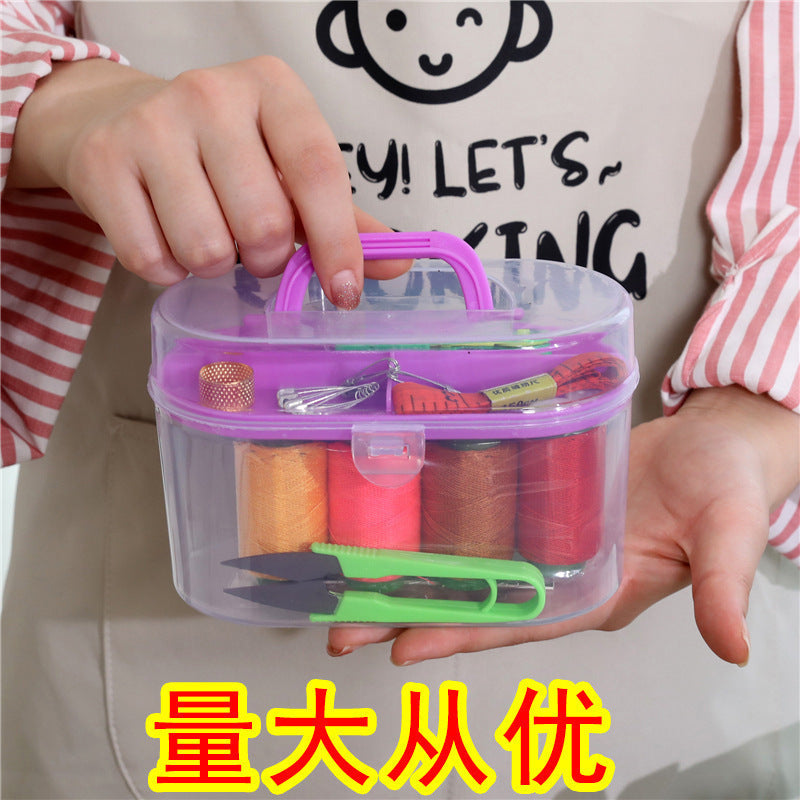 Sewing box Portable sewing handmade set Household hand sewing clothes Sewing kit Sewing box Storage box Organizing box Wholesale