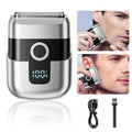 mini electric reciprocating shaver - fast charging, portable, car-mountable men's razor for home and travel