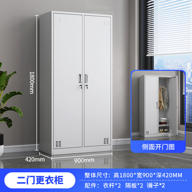 Employee locker factory four-door six-door shoe dormitory locker bathroom changing wardrobe with lock 24-door iron cabinet