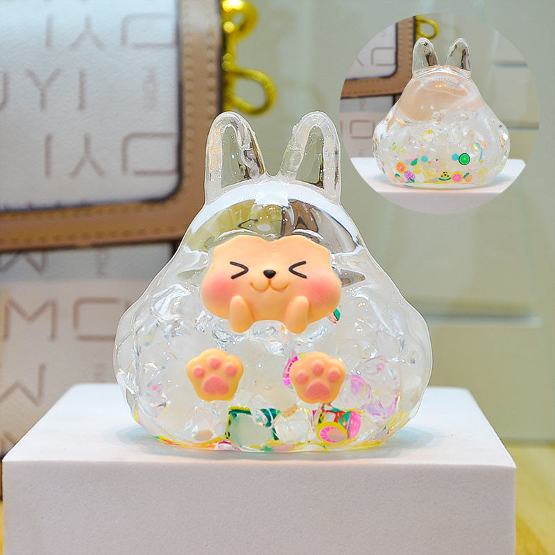oversized three-dimensional quicksand KIKI shopping mall blind box figure desktop ornament car pendant DIY jewelry accessories