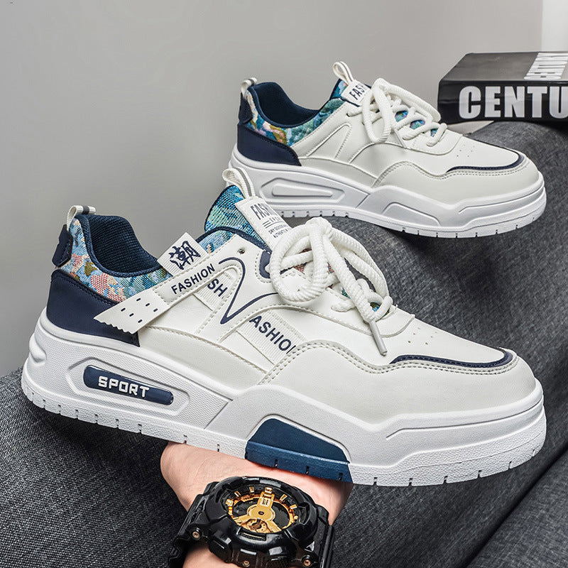 Men's skateboarding shoes - new season low-top casual sneakers - trendy korean style for teens and students - athletic skate shoes for men