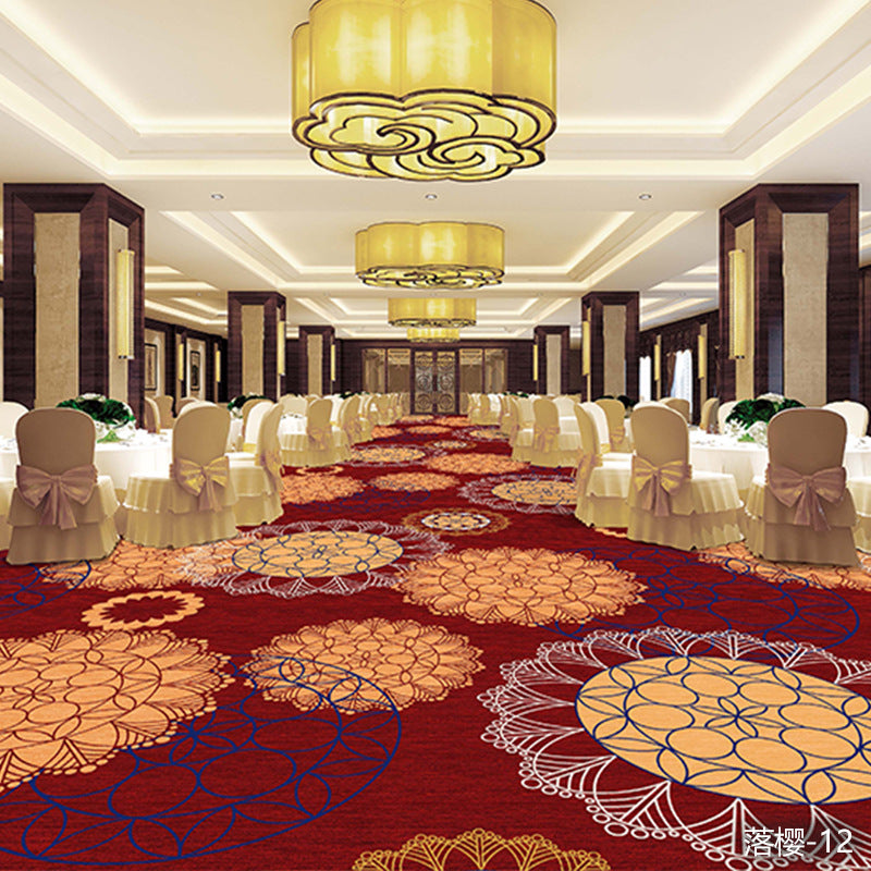 Professionally customized star-rated hotel carpet, banquet hall large area full coverage, reception conference hall wool nylon b1 carpet