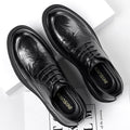 Genuine leather business casual dress shoes for men - premium british style for weddings and formal occasions