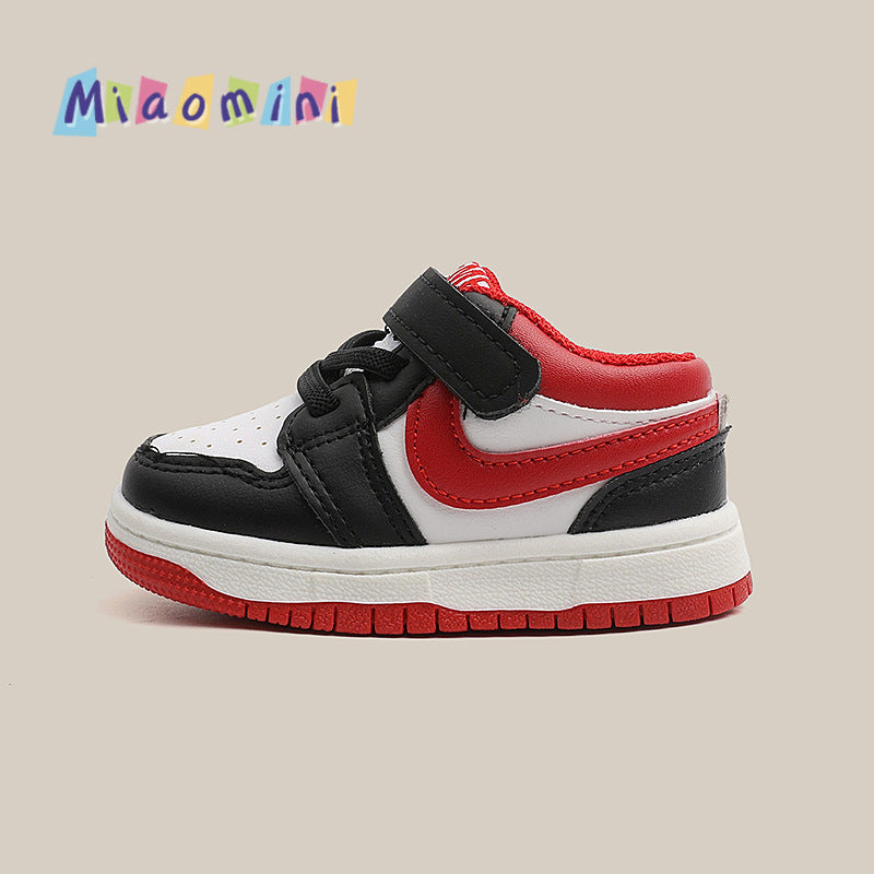 Kids' athletic shoes - boys' and girls' sneakers -  spring/autumn new korean style - boys' baby shoes - white sneakers - first walking shoes