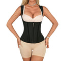 Latex girdle 15-bone posture correction vest style tummy control belt zipper button body shaping tops manufacturer in stock high waist