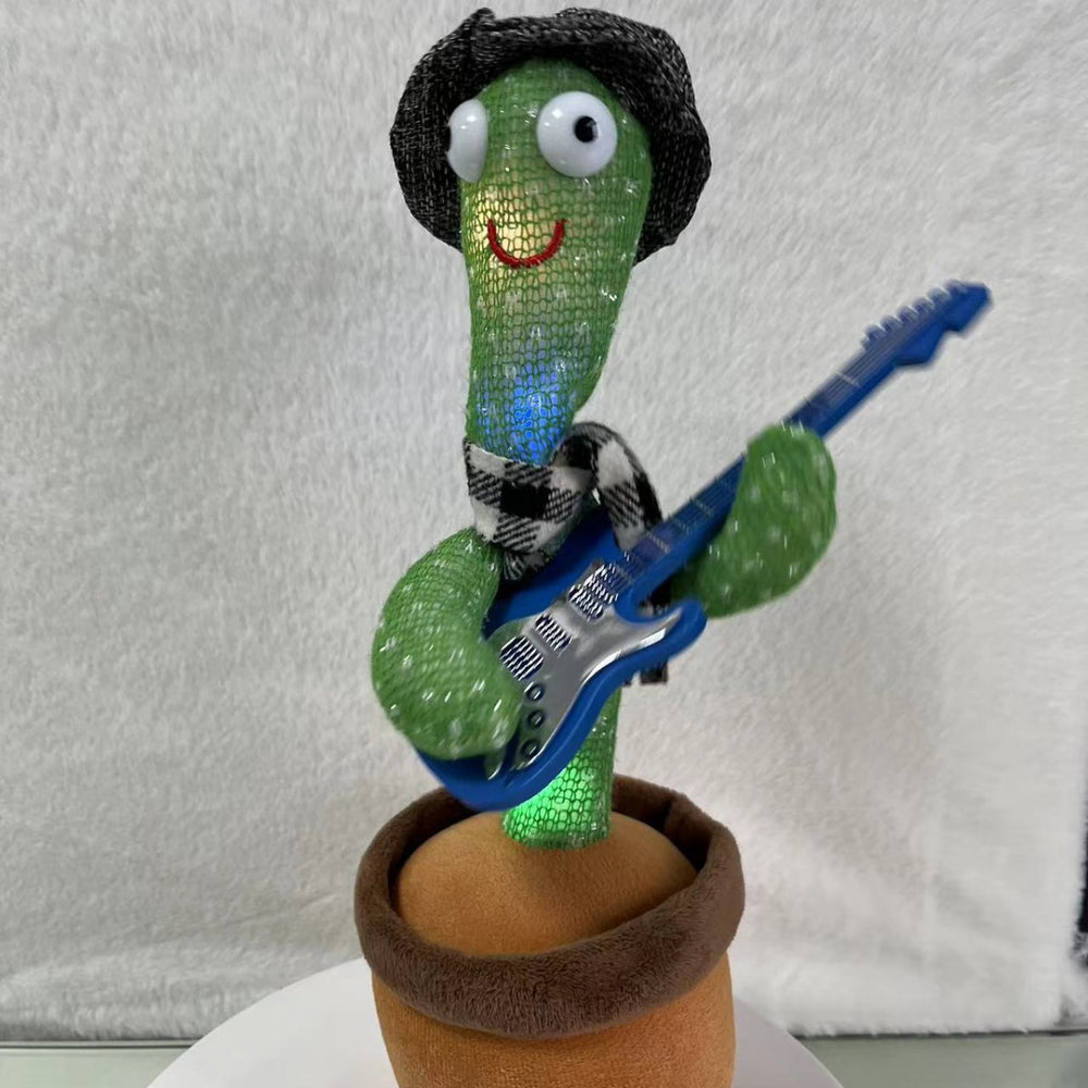Tiktok viral light-up dancing cactus plush toy - sings, learns to talk, and repeats - wholesale for kids