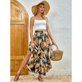 Shipped: hot-selling european and american cross-border style, new spring/summer bohemian ethnic print a-line casual dress