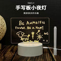 Diy easy-to-carry acrylic mini desk lamp with erasable message board, 3d night light, ambient led lamp, touch control