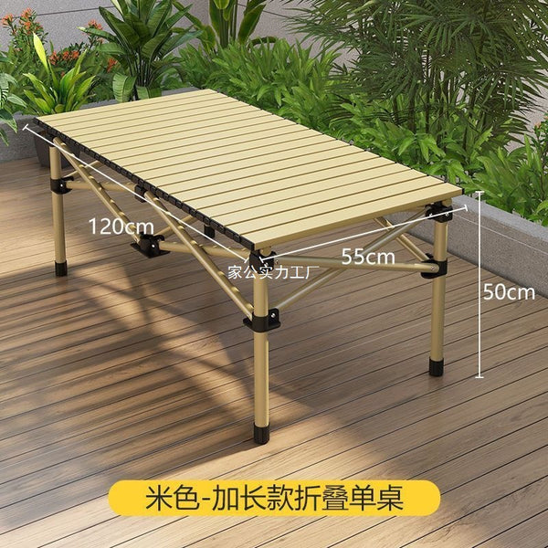 Outdoor table and chair set folding table portable backrest casual art sketching multi-functional moon chair travel folding chair