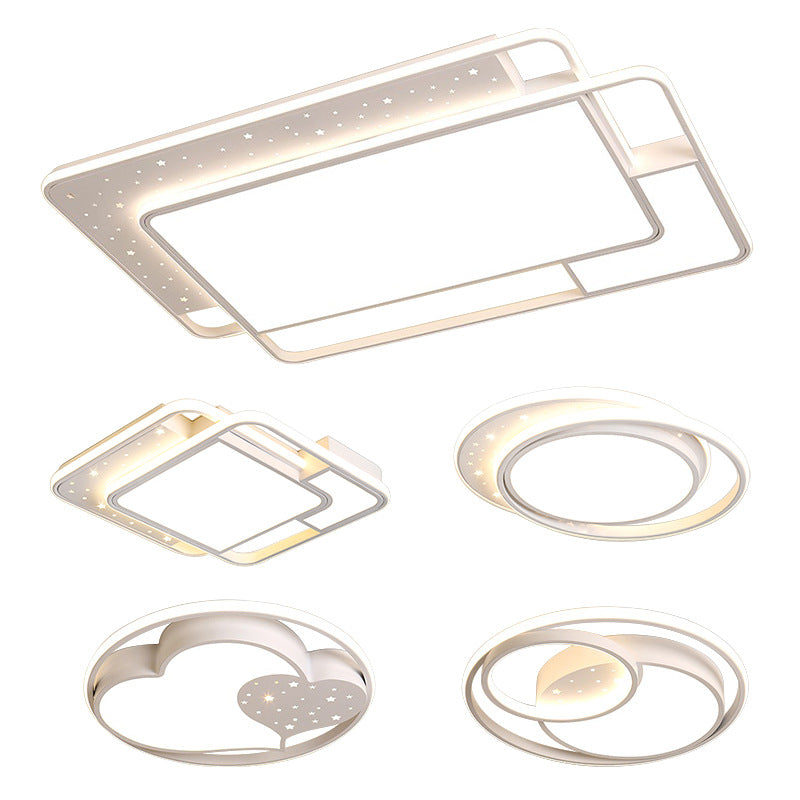 Living room main light cream wind Guangdong Zhongshan lighting factory direct sales modern simple atmosphere ceiling light whole house package