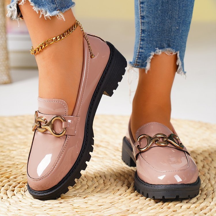 plus size loafers for women, new 2026 spring/autumn collection, patent leather bow mary janes, casual shoes for women